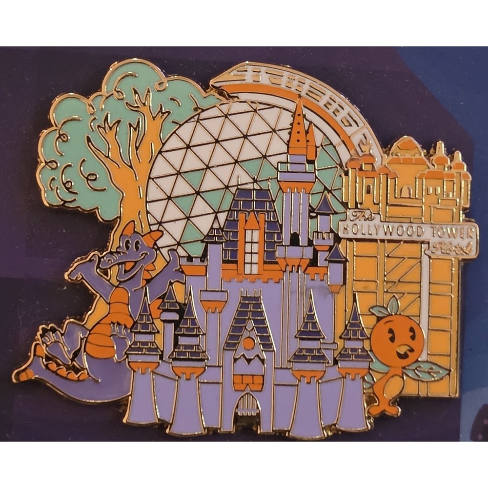 Disney D23 Disney Parks Pin Set w/ Map Backer Display Card Mickey Mouse 1997 - Picture 8 of 9